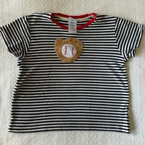 Bella Bliss appliqué tee baseball